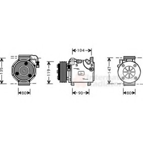 Acquista Compressore aria condizionata da VAN WEZEL 3200K020 a buon mercato per soli 740,80 €
