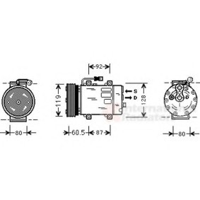 Acquista Compressore aria condizionata da VAN WEZEL 3200K152 a buon mercato per soli 527,82 €