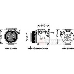 Acquista Compressore aria condizionata da VAN WEZEL 3200K166 a buon mercato per soli 1008,17 €