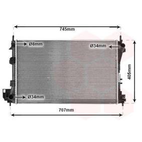 Kjøp Radiator, motorkjøling av VAN WEZEL 37002340 til den lave prisen 2328,96 NOK