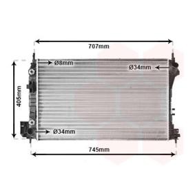 Kjøp Radiator, motorkjøling av VAN WEZEL 37002341 til den lave prisen 1921,07 NOK