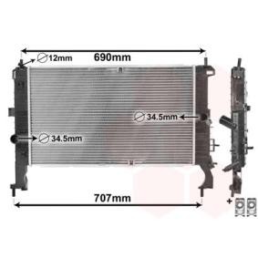 Kjøp Radiator, motorkjøling av VAN WEZEL 37002346 til den lave prisen 2108,01 NOK