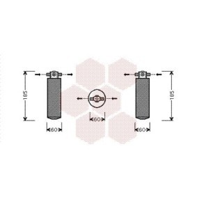 Achetez des Filtre déshydratant, climatisation VAN WEZEL 3700D393 à prix pour 20,67 €