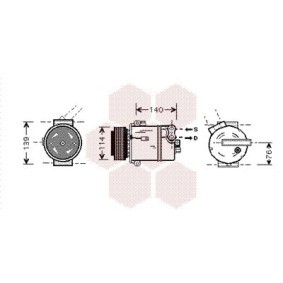 Acquista Compressore aria condizionata da VAN WEZEL 3700K451 a buon mercato per soli 542,82 €
