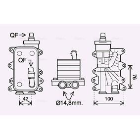 Ölkühler, Automatikgetriebe von AVA COOLING SYSTEMS BW3560H