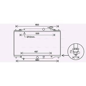 Achetez des Radiateur du moteur AVA COOLING SYSTEMS MZ2287 à prix pour 424,05 €