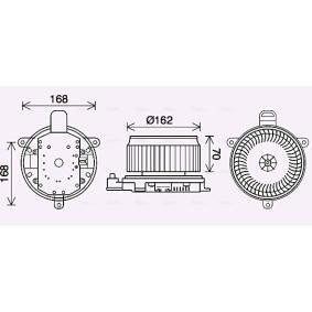 Achetez des Moteur électrique, pulseur d'air d'habitacle AVA COOLING SYSTEMS TO8740 à prix pour 151,17 €