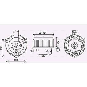 Achetez des Moteur électrique, pulseur d'air d'habitacle AVA COOLING SYSTEMS TO8743 à prix pour 102,71 €