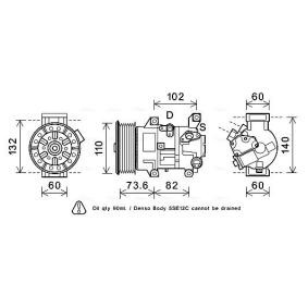 Acquista Compressore aria condizionata da AVA COOLING SYSTEMS TOAK683 a buon mercato per soli 477,24 €