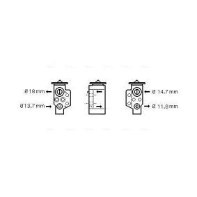 SEAT Expansionsventil, Klimaanlage von AVA COOLING SYSTEMS
