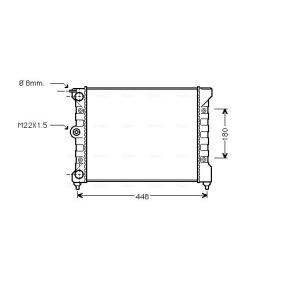 Kühler, Motorkühlung von AVA COOLING SYSTEMS VN2038