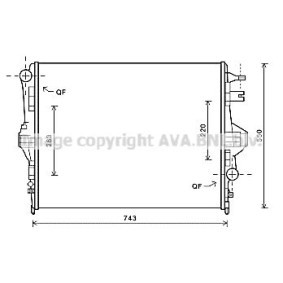 Achetez des Radiateur du moteur AVA COOLING SYSTEMS VN2316 à prix pour 134,57 €