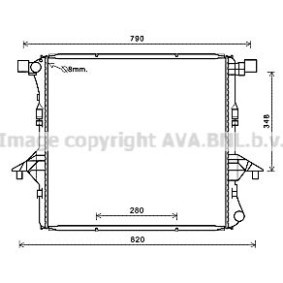 Achetez des Radiateur du moteur AVA COOLING SYSTEMS VN2363 à prix pour 154,68 €