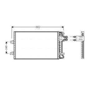 SEAT Klimakondensator von AVA COOLING SYSTEMS