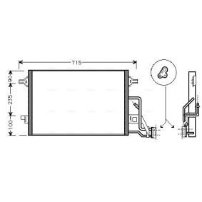 Achetez des Condenseur, climatisation AVA COOLING SYSTEMS VN5189 à prix pour 102,94 €