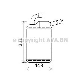 Acquista Scambiatore calore per riscaldamento abitacolo da AVA COOLING SYSTEMS VN6355 a buon mercato per soli 148,75 €
