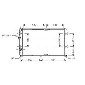 Acquista Radiatore motore da AVA COOLING SYSTEMS VNA2180 a buon mercato per soli 103,10 €