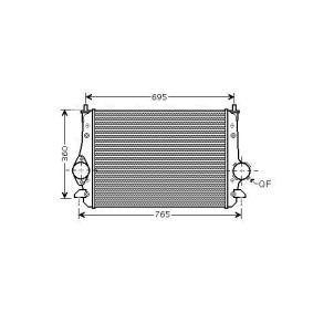 Kjøp Intercooler av AVA COOLING SYSTEMS VNA4251 til den lave prisen 2600,73 NOK