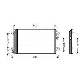 SEAT Klimakondensator von AVA COOLING SYSTEMS