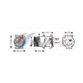 Klimakompressor für VW von AVA COOLING SYSTEMS