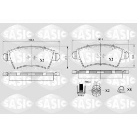 Achetez des Plaquettes de frein SASIC 6210056 à prix pour 44,06 €