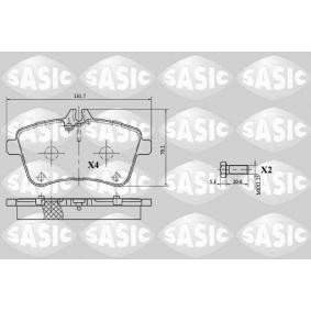 Compre Pastilhas de travão da SASIC 6216034 a um preço baixo por 40,64 €