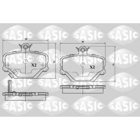 Compre Pastilhas de travão da SASIC 6216045 a um preço baixo por 27,61 €