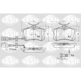 Acquista Kit pastiglie freni da SASIC 6216077 a buon mercato per soli 27,59 €