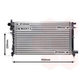 Achetez des Radiateur du moteur VAN WEZEL 40002004 à prix pour 104,82 €