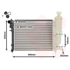 Achetez des Radiateur du moteur VAN WEZEL 40002012 à prix pour 84,32 €
