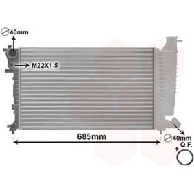 Achetez des Radiateur du moteur VAN WEZEL 40002137 à prix pour 129,97 €