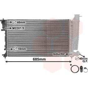 Achetez des Radiateur du moteur VAN WEZEL 40002140 à prix pour 123,30 €