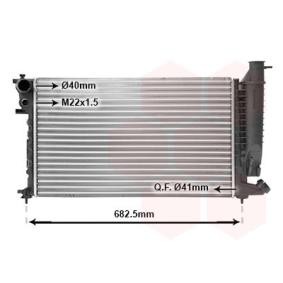 Achetez des Radiateur du moteur VAN WEZEL 40002148 à prix pour 141,14 €