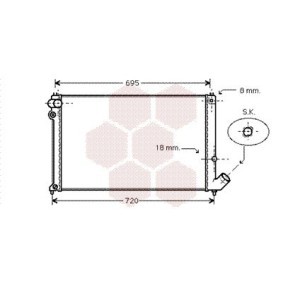 Achetez des Radiateur du moteur VAN WEZEL 40002179 à prix pour 105,36 €