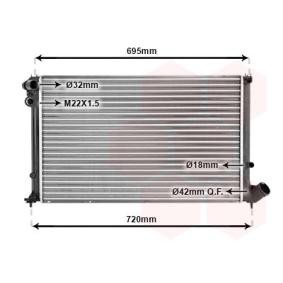 Achetez des Radiateur du moteur VAN WEZEL 40002181 à prix pour 97,28 €