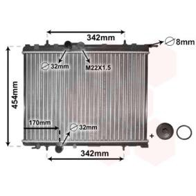 Achetez des Radiateur du moteur VAN WEZEL 40002189 à prix pour 91,15 €