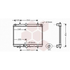 Achetez des Radiateur du moteur VAN WEZEL 40002213 à prix pour 111,25 €