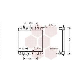 Achetez des Radiateur du moteur VAN WEZEL 40002224 à prix pour 82,55 €