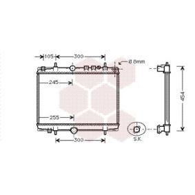 Achetez des Radiateur du moteur VAN WEZEL 40002234 à prix pour 94,23 €