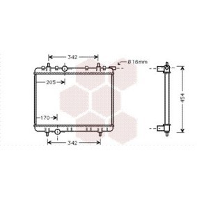 Achetez des Radiateur du moteur VAN WEZEL 40002260 à prix pour 146,93 €