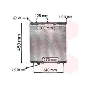 Kjøp Radiator, motorkjøling av VAN WEZEL 40002288 til den lave prisen 1493,47 NOK