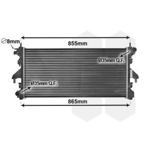Achetez des Radiateur du moteur VAN WEZEL 40002308 à prix pour 119,80 €