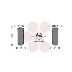 Achetez des Filtre déshydratant, climatisation VAN WEZEL 4000D303 à prix pour 19,70 €