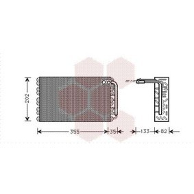 Verdampfer, Klimaanlage 4000V009
