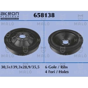Achetez des Poulie damper (vilebrequin) MALÒ 658138 à prix pour 43,36 €