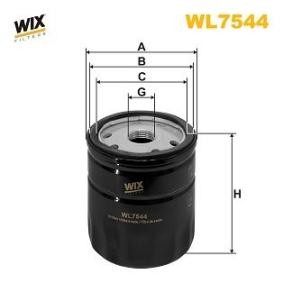 Achetez des Filtre à huile WIX FILTERS WL7544 à prix pour 26,46 €