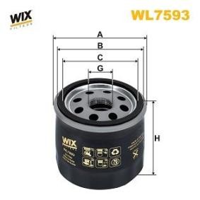 Köp Oljefilter av WIX FILTERS WL7593 till det låga priset 155,82 kr