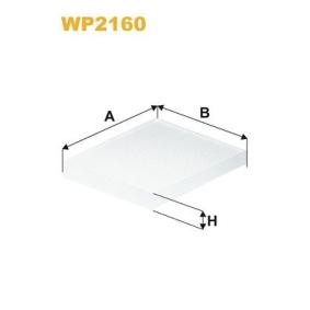 Kjøp Kupefilter av WIX FILTERS WP2160 til den lave prisen 201,68 NOK