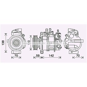 Acquista Compressore aria condizionata da PRASCO AIK410 a buon mercato per soli 1051,28 €