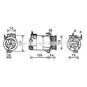 Acquista Compressore aria condizionata da PRASCO FDAK478 a buon mercato per soli 432,93 €